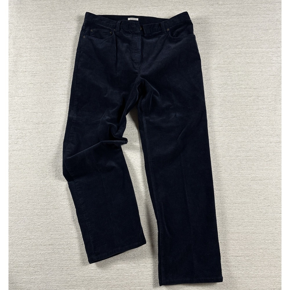 Old Money Coastal Grandma Navy Corduroy Pants Jones New York Womens 16 Stretch
